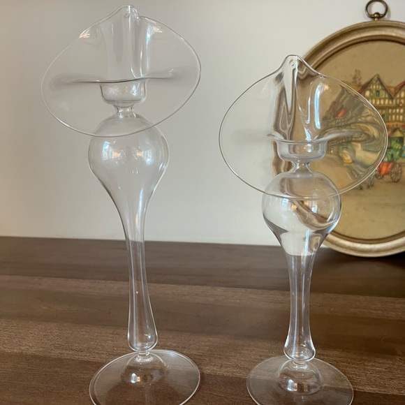 Vintage jack in the pulpit/ calla lily candle stick holder set - Picture 4 of 4